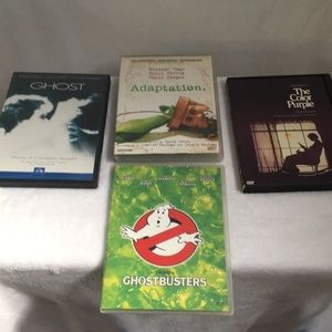 DVD’s. Ghost, Adaptation, The Color Purple, and Ghostbusters Retro DVD’s